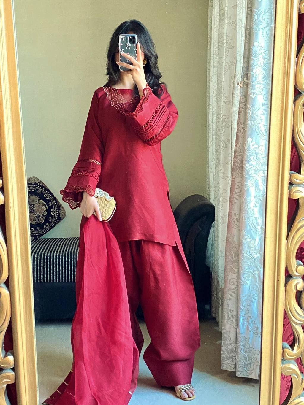 GN-84 || Ruby || Dabka Farshi Delight