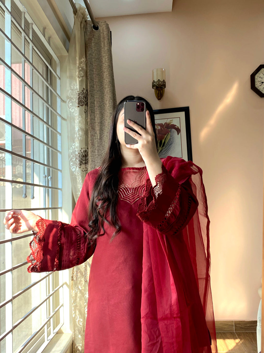 GN-84 || Ruby || Dabka Farshi Delight