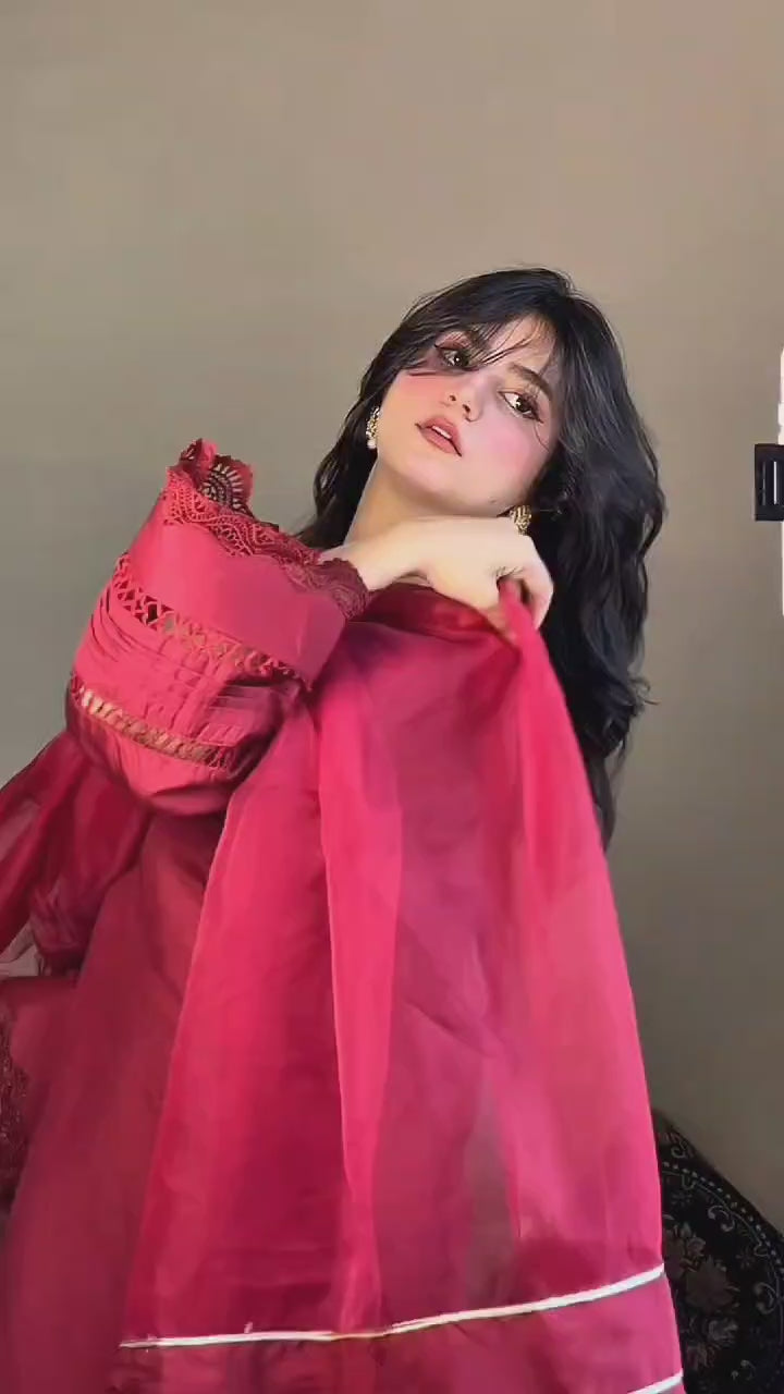 GN-84 || Ruby || Dabka Farshi Delight