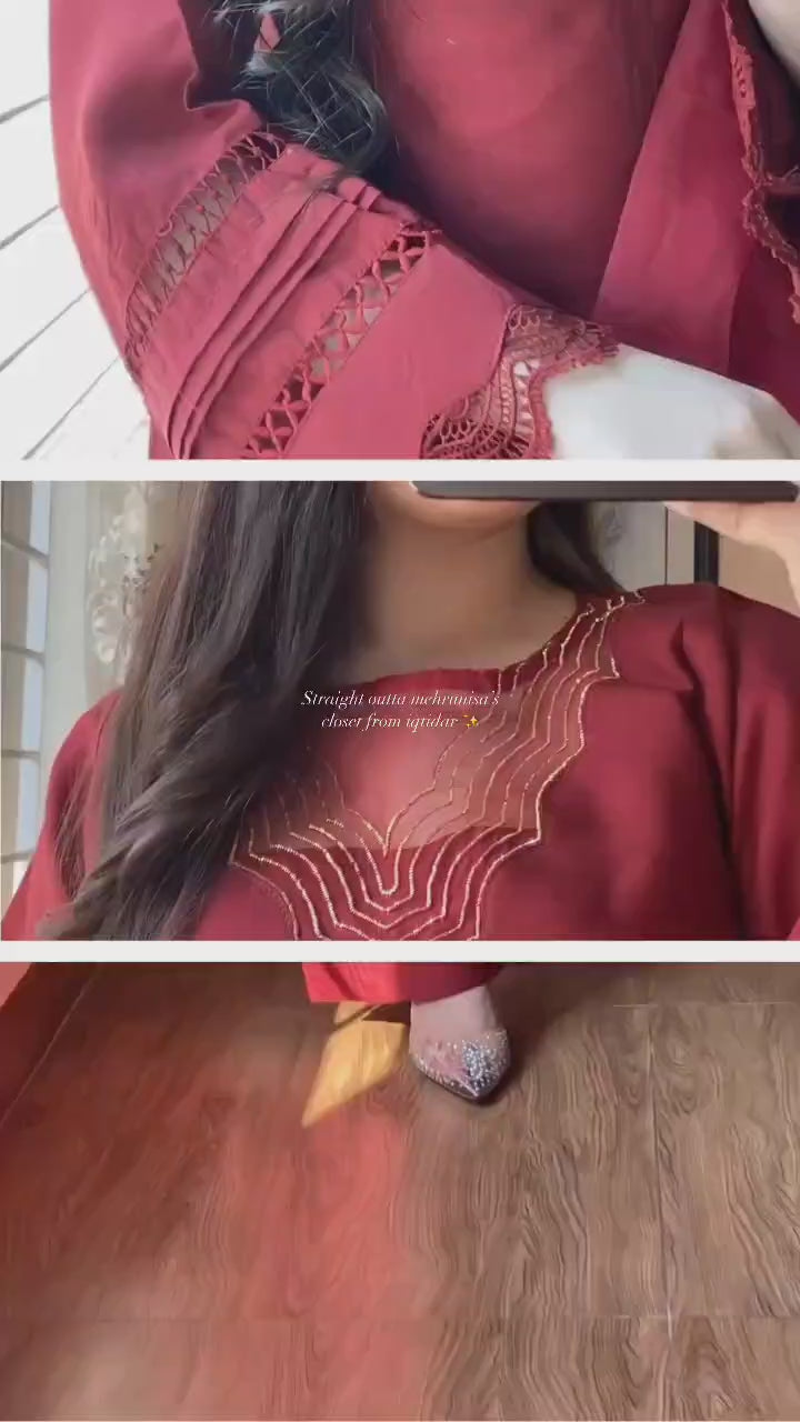 GN-84 || Ruby || Dabka Farshi Delight