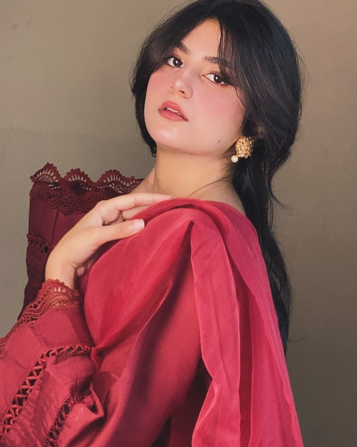 GN-84 || Ruby || Dabka Farshi Delight